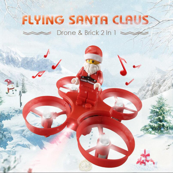 Flying Santa Claus RC Quadcopter 360° Flip RC Drone Helicopter Aircraft Mini Drone Christmas Gifts Toys OOA3487