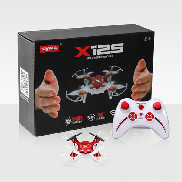 X12S 4CH 6-Axis Gyro RC Helicopter Drones Quadcopter Mini Drone without Camera Indoor Toys Black Red Color