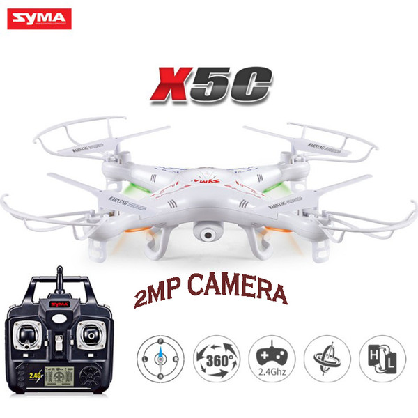 Original SYMA X5-C RC Drone with HD 2MP Camera FPV 6 Axis RC Aerial Quadcopter+2GB TF Card