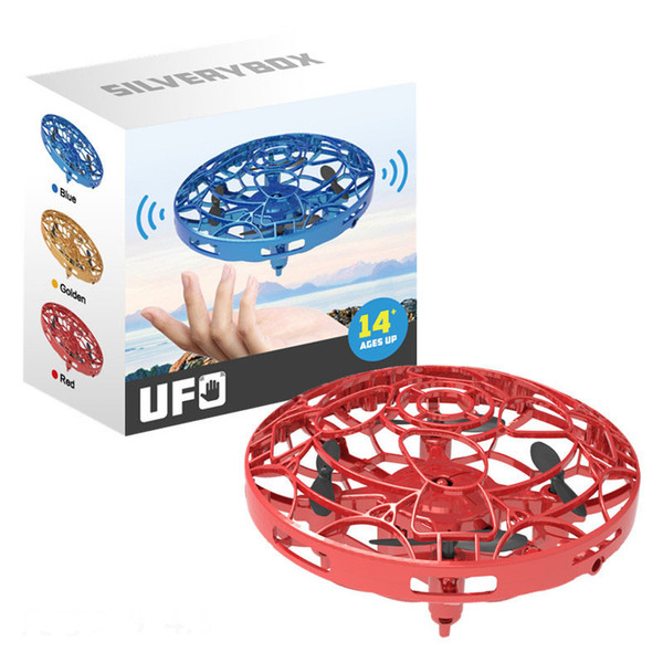 UFO Gesture Induction Suspension Aircraft Smart Flying Saucer With LED Lights Creative Toy Entertainment RC Aircraft 9cm L477