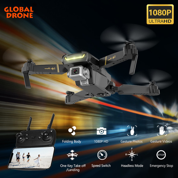 Global Drone GW89 Quadrocopter RC Helicopter Foldable WIFI FPV Dron Mini Drone X Pro RTF Drones with HD 1080P Camera VS E58 E520