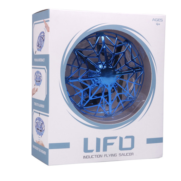 UFO Gesture Induction Suspension Aircraft Smart Flying Saucer With LED Lights UFO Ball Flying Aircraft RC Toys Led Gift Induction Drone