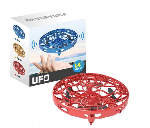 UFO Gesture Induction Suspension Aircraft Smart Flying Saucer Drone With LED Lights Creative Toy Entertainment Gift