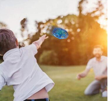 UFO Gesture Induction Suspension Aircraft Smart Flying Saucer With LED Lights Creative Toy Entertainment