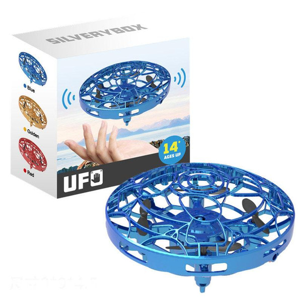 3 Colors UFO Gesture Induction Suspension Aircraft Smart Flying Saucer With LED Lights Creative Toy Entertainment 9cm L477