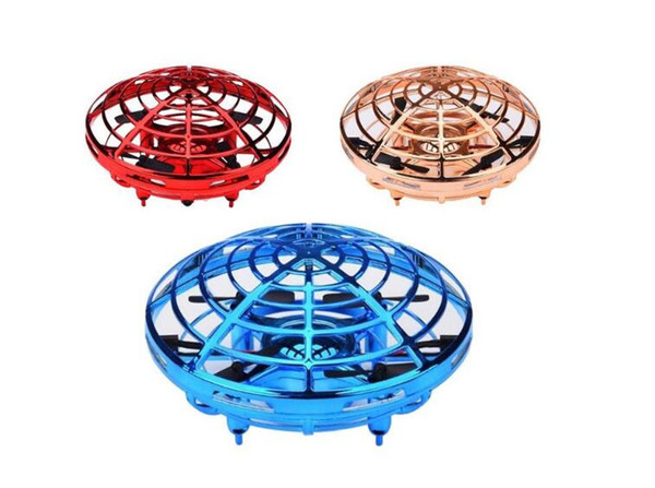 Hot UFO Gesture Induction Suspension Aircraft Smart Flying Saucer With LED Lights Creative Toy Entertainment As A Gift