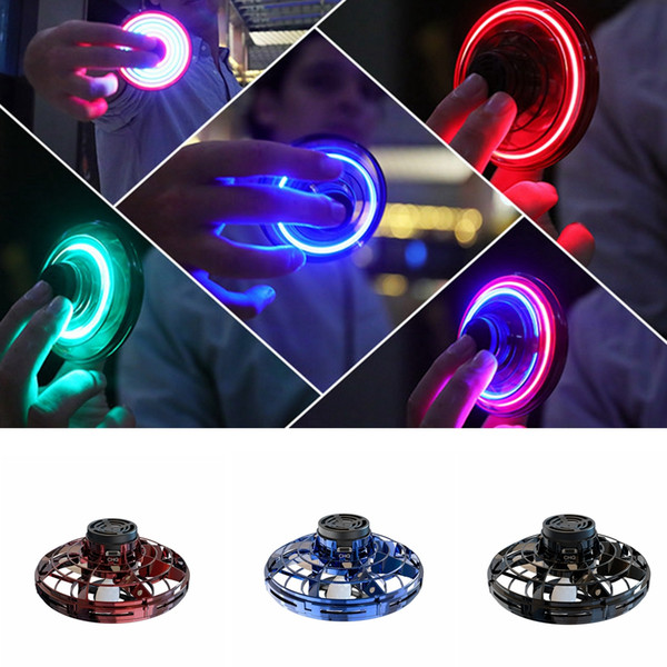 Flynova Flying Boomerang Spinner USB Kids Teen Christmas Party Toys Drones Flying Saucers Back Mini Drone LED Lights Toys LJJA3483