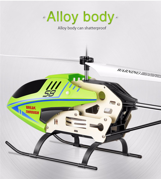 SYMA S8 3.5CH RC Helicopter Electric with Gryo Remote Control Searching Light RTF Model Toys Gift for Child