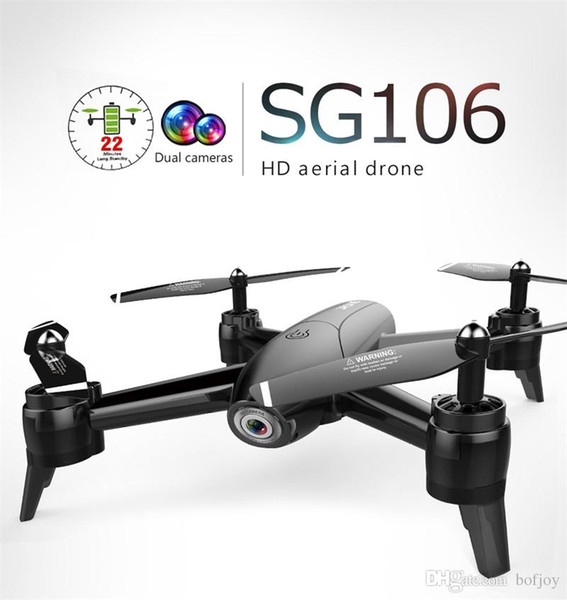 SG106 UAV 22mins 1080P/4K Flight RC Drone - RTF Optical Flow / Altitude Hold HD Dual Cameras Gesture Photo RC Helicopter