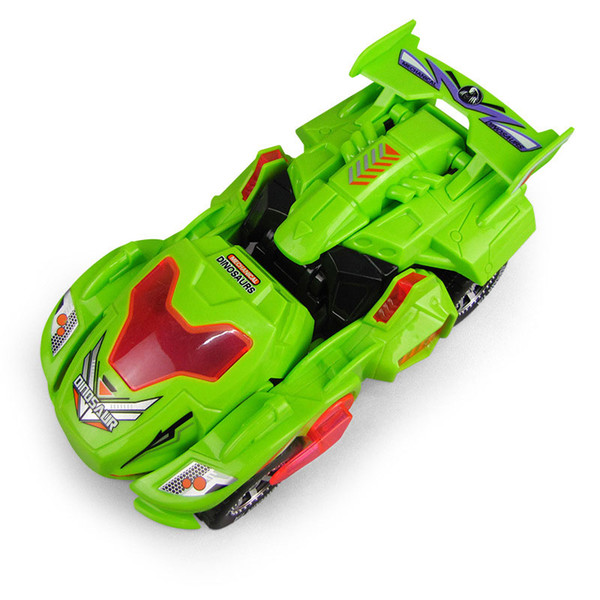 Electric deformation dinosaur car universal light music model remote control deformation remote control fighting toy children's toy gift