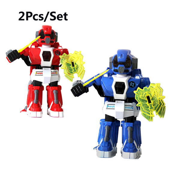 2PCs/set RC battle robot & 2 players PK Mode/Remote Control RC VS Fighting Robot boxing Robot toys for children men Boxing fight