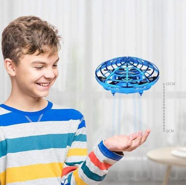 Anti-collision LED UFO Flying Ball Toys Gravity Defying Hand-Controlled Suspension Helicopter Toy Infrared Induction Interactive Drone