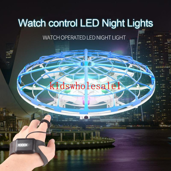 Magic Hand UFO Anti-collision UFO Flying Aircraft Drone Toys Remote Control Flying Infrared Induction Control for Xmas Birthday