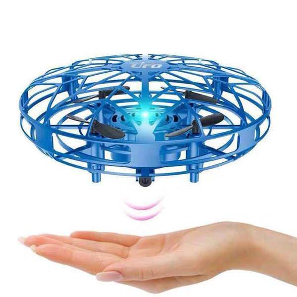 3 styles Gesture Induction Aircraft 11cm UFO Four-axis Sensor Suspension Intelligent LED Luminous Aircraft Children's Interactive Toys L549