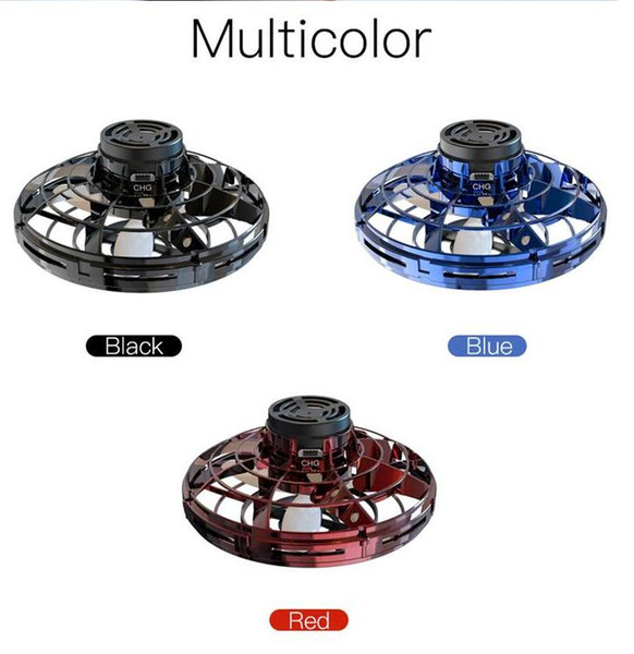 Original Flynova UFO Spinners Most Hand Flying Spinner Mini LED Drone Saucer Lights Spinning Toys Decompression Children Gift 100% Authentic