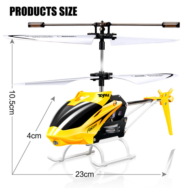 Original Syma W25 RC Helicopter Drone 2 Channel Indoor Mini RC Drone with Gyro Radio Control Toy for Kids