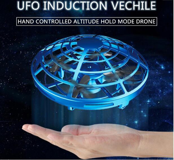 3 Styles UFO Gesture Induction Suspension Aircraft Smart Flying Saucer With LED Lights Creative Toy Entertainment 9cm