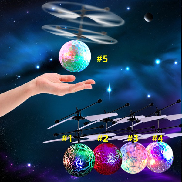 30pcs Flying Bright Sphere RC Children Flying Ball Anti -Stress Drone Helicopter Infrared Induction Aircraft Remote control Toys