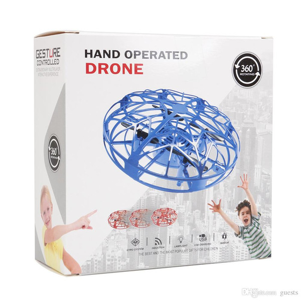 UFO Gesture Induction Suspension Aircraft Smart Flying Saucer With LED Lights UFO Ball Flying Aircraft RC Toys Led Gift Induction Drone