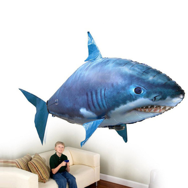 Remote Control Shark Toys Air Swimming Fish Infrared RC Flying Air Balloons Nemo Clown Fish Kids Toys Gifts Party Decoration