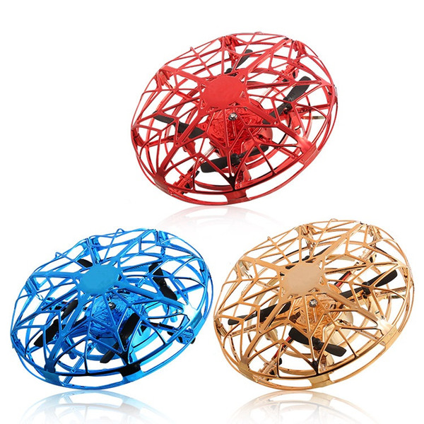 3 Styles Induction Aircraft 11cm UFO Four-axis Sensor Suspension Intelligent LED Luminous Aircraft Children's Interactive Toy L494