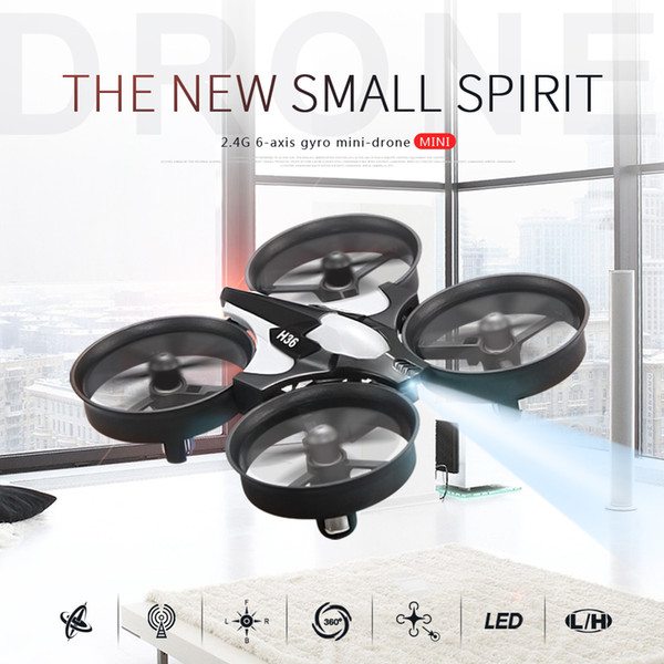 H36 Mini Drone 2.4Ghz 4CH RC Drone One Key Return RC Helicopter Headless Mode Mini Quadcopter Remote Control Kids Toy