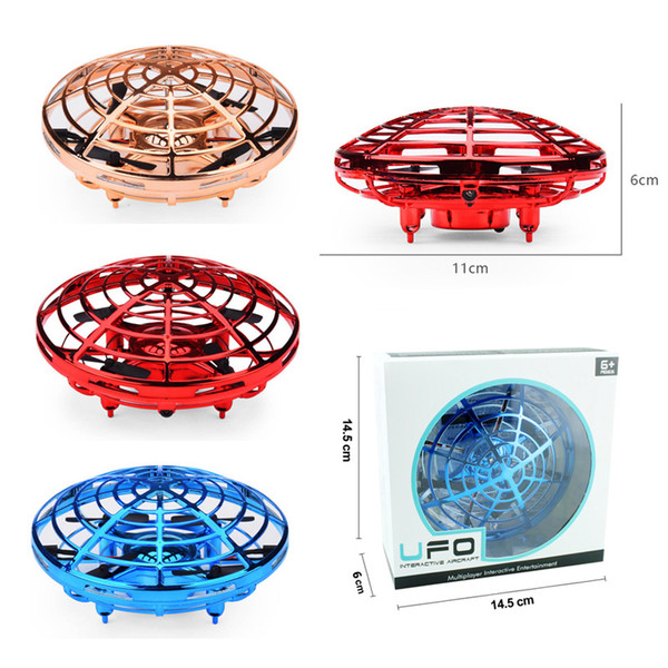 Magic Hand UFO Flying Aircraft Drone Toys Electric Electronic Toy LED Mini Induction Drone UFO toys Kids Xmas Brithday Gifts B1