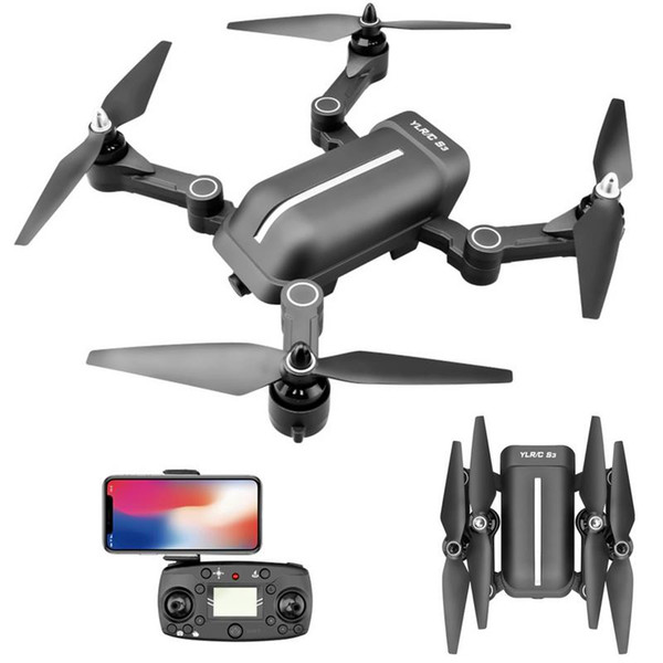 5.8G Remote Control Brushless Quadcopter GPS Surround Folding Drone with 5G Picture Transmission Wide Angle 1080P Camera for S3