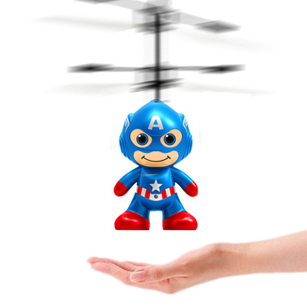 RC Toy Flying remote control Spaceman Helicopter induction aircraft toy helicopter drone indoor children gift Toys 50PCS