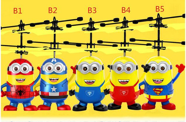 Led toy RC Helicopter Flying Induction LED Noctilucent Ball Quadcopter Drone Sensor Up grade infrared Induction flying Children Toys 20PCS