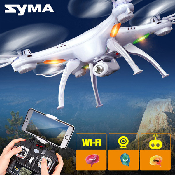 HOT SYMA X5SW 2.4GHz WIFI RC Drone FPV Helicopter Quadcopter with HD Camera 6-Axis Real Time RC Helicopters Toy 