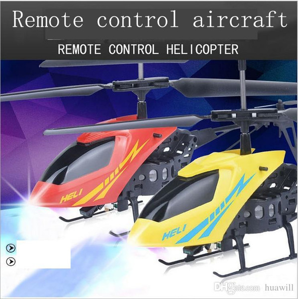 New Version Mini RC Helicopter 3.7V Radio Remote Control Aircraft 3D 2.5 Channel Drone Copter With Gyro and Lights