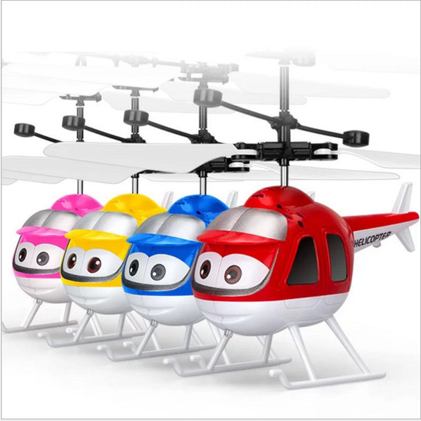 RC Helicopter Airplanes Ali Minion Fly Flashing helicopter Hand Control RC Toys Minion Helicopter Quadcopter Drone Ar.drone With LED