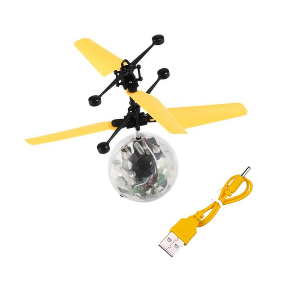 Suspension Helicopter Flying Hand Sensor Aircraft Toy Camouflage Ball Fly Toy 2018 New Arrival High Quality