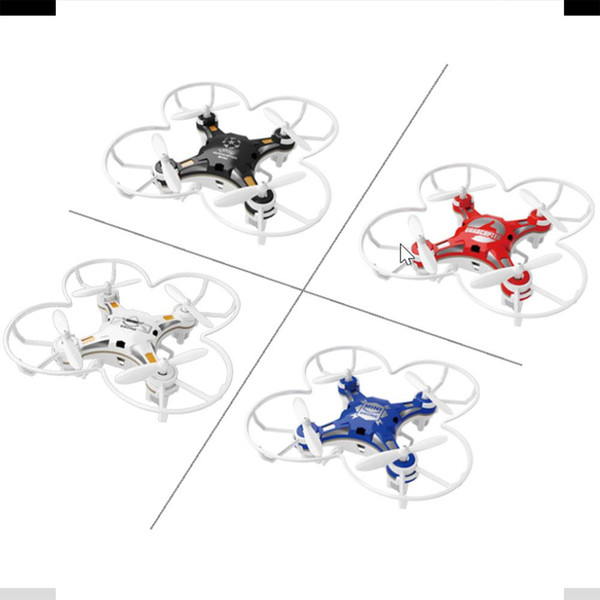 FQ777-124 Mini Pocket Drone 4CH 6Axis Gyro Quadcopter With Switchable Controller RTF RC Airplane Random Color Delivery
