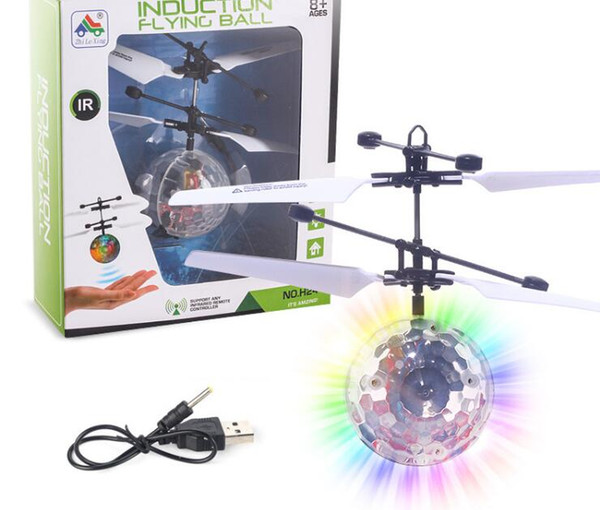 Hot sale of new exotic children's toy luminous charging suspension helicopter sensor aircraft.