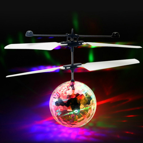 New Flying Toys Upgrade-Classic Electronic Toys LED Noctilucent Ball RC Fly Helicopter For Kids Ball Floating Flashing with lights