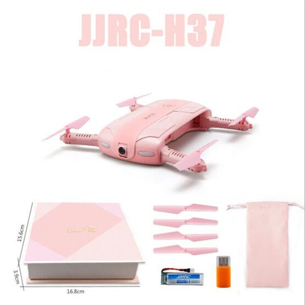 Quadcopter Drones Camera DH JJRC H37 2 Million HD CAMERA Pixel 4 Channel Aerial Drones RC Airplanes Mini Folding Machine Portable Kid Gift