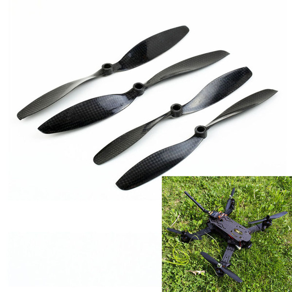 New Arrival Free Shipping2 Pairs 8045 Carbon Fiber Propeller Prop CW CCW 8mm Shaft for DJI Phantom 1 bebop drone RC Acces E5M1