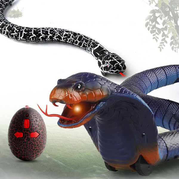 RC Snake Naja Cobra Viper Remote Control Toy Infrared Simulated Animal Novelty Trick Terrifying Mischief Joke Gift