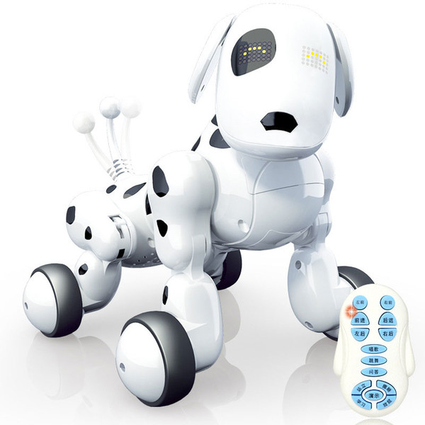 ATTOP Remote Control Robot Dog Electronic Pet Children Puzzle Toy Dog Electric Walking Toy For Children Christmas Gifts