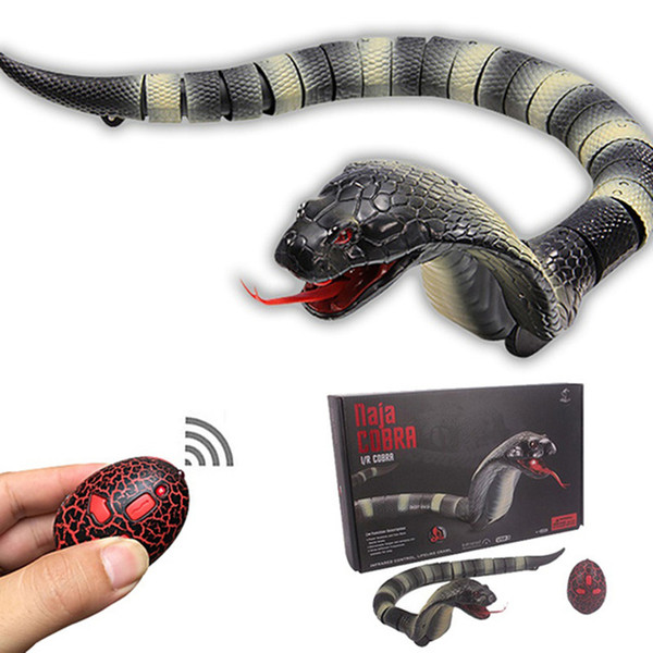 17'' Realistic Infrared Remote Control RC Snake Prank Joke Toy for Kids Children