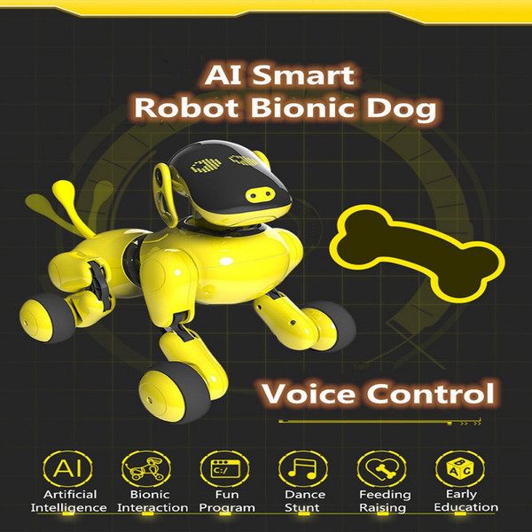 Electronic Pet Funny Interactive Wireless Remote Control Puppy Smart RC Robot Dog Voice Commands APP Control Robot Dog Toy