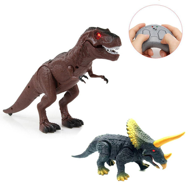 Electric Walking Remote Dinosaur Triceratops Dinosaur Toys for Kids Dinosaur World Toy Model Dinosaurs for Boy Girl Gifts