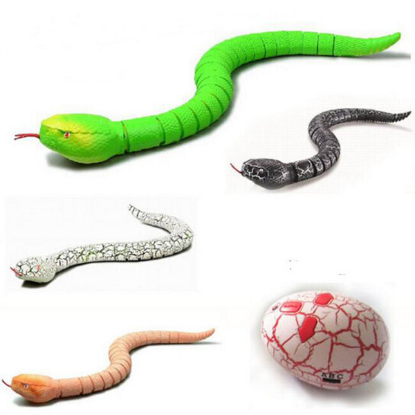 Remote Control Animals Rattlesnake Snake Centipede Bionic Reptile Infrared Remote Control Snakes Rattle Snake Tricky Brains Toys