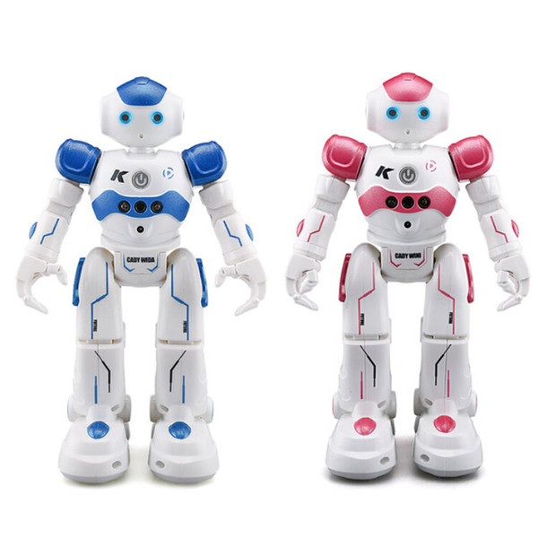 RC Robot JJRC R2 USB Charging Dancing Gesture Control RC Robot Toy Blue Pink for Children Kids Birthday Gift Present