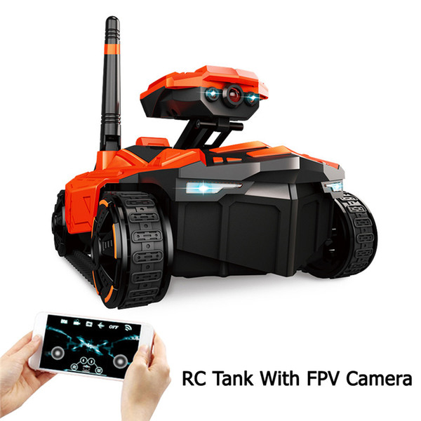 New RC Tank YD-211 Wifi FPV 0.3MP Camera App Remote Control Toy Phone Controlled Robot Toys