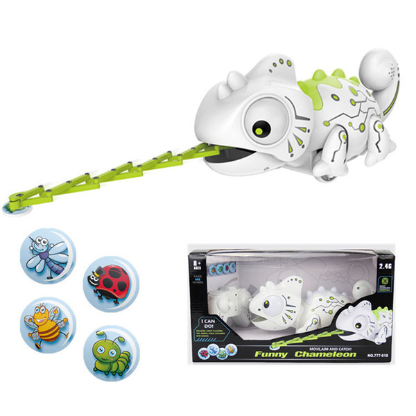Remote Control Chameleon Robot Pets Smart Color Changeable 2.4 GHZ Electronic Kids Toys For Children RC Animals Gift