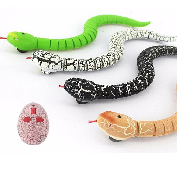 IR RC Ratlesnake Snake Bionic Reptile Animal 3CH Infrared Remote Radio Control Snakes Tricky Brains Toys for kids gift
