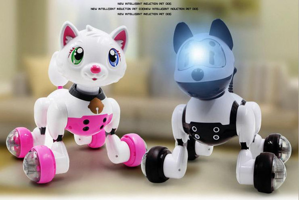 Youdi Voice Control Dog Cat Smart Robot Electronic Dog Cat Voice Control Pet Program Dance Walk Intelligent Pets MG010 Voice Control Pet Toy